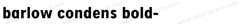barlow condens bold字体转换